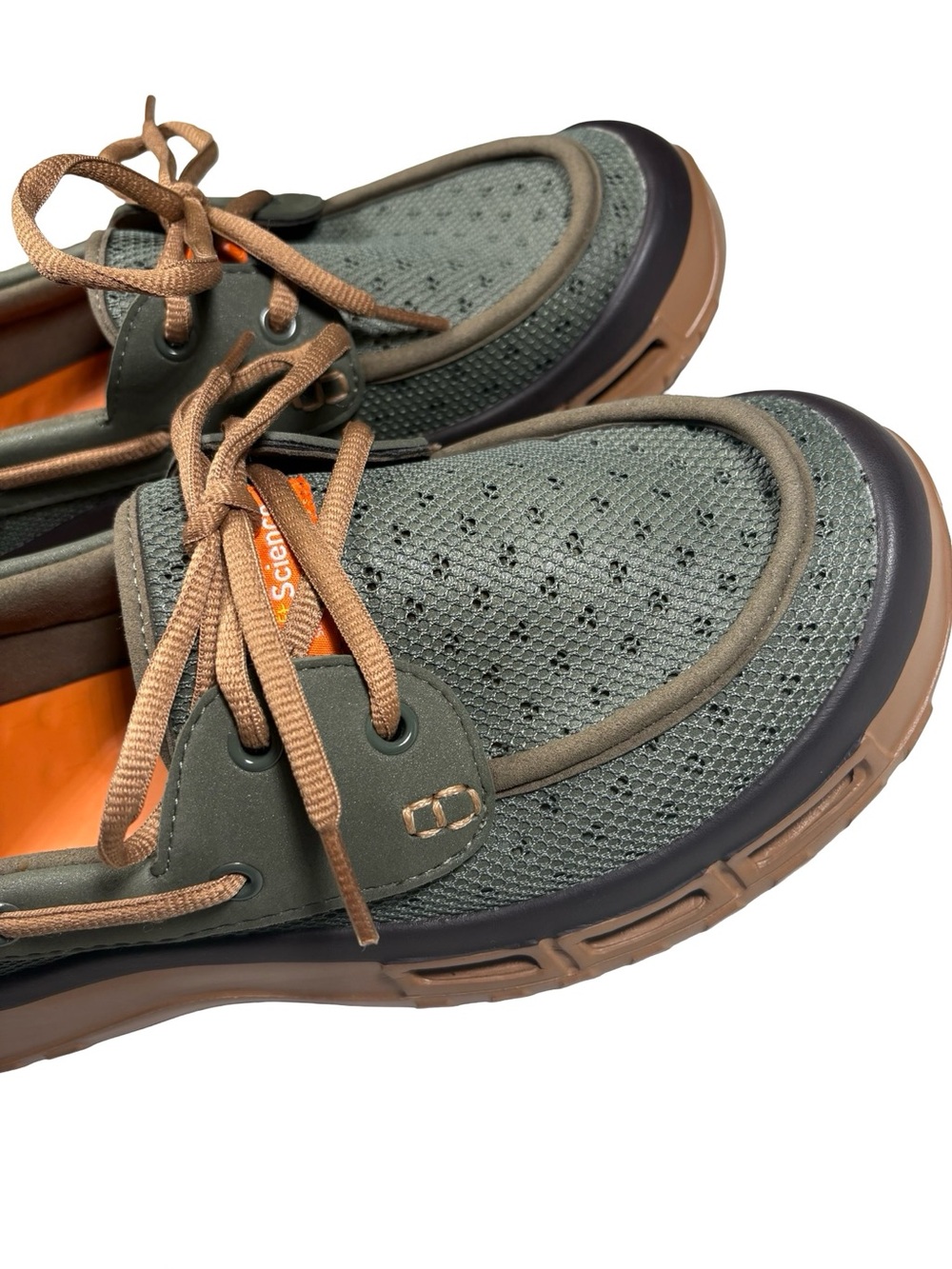 Soft Science The Fin 2.0 synthetic lace-up Boat Shoe Green Men’s Size 9 EUC
